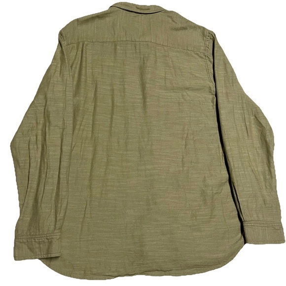 Koto Men’s Lightweight Cotton Green Button Down Shirt Sz XL Travel Hiking Trail - Picture 3 of 8